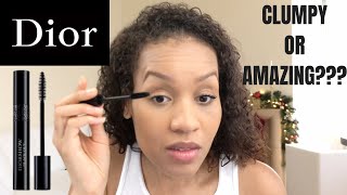 Dior DiorShow Blackout Mascara Review  Kohl Black [upl. by Roobbie]