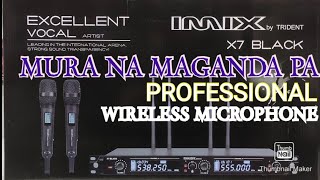 MURANG PROFESSIONAL MICROPHONE WIRELESS IMIX X7 BLACK [upl. by Silverman]