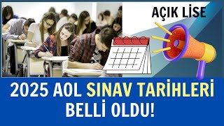 2023 Açık Lise Sınav Tarihleri Açıklandı Sınavlar Ne Zaman ve Ne Şekilde Yapılacak [upl. by Azrim893]