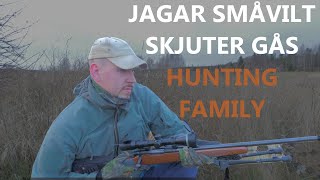 Skjuter gås med kula jakt småvilt  Hunting Family [upl. by Euqirat]