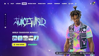 NEW JUICE WRLD TAKEOVER BUNDLE IS HERE Fortnite Item Shop November 27th 2024 [upl. by Aihselat]