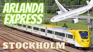 En åktur med Arlanda Express  Snabbtåget från Stockholm till Arlanda flygplats [upl. by Annairoc20]