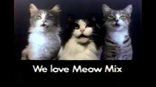 Meow Mix Meow Tones Purina Singing Cat Food TV Commercial 1984 [upl. by Evangelina]