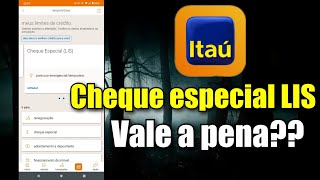 Como contratar cheque especial LIS Itaú  Faça pelo celular [upl. by Thatch247]