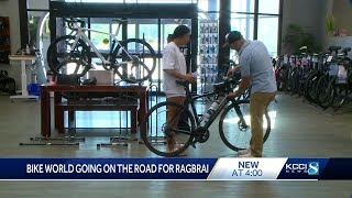 Local bicycle shop to offer services along RAGBRAI route [upl. by Arednaxela561]