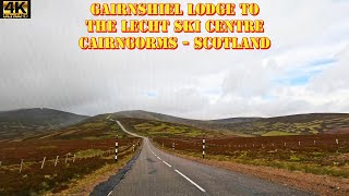 Gairnshiel Lodge to The Lecht Ski Centre  Cairngorms Scotland  4K Drive [upl. by Arrahs692]