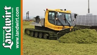 Kässbohrer PistenBully 300 GreenTech im Silage Einsatz [upl. by Larimore]