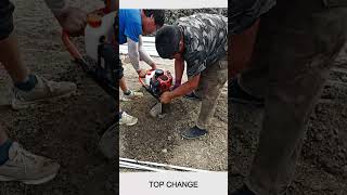 Heavy Duty Gas Powered Auger Post Hole Digger drilling goodtools smartwork craft viral short [upl. by Atinej]