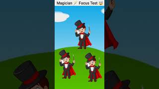 focus test for genius 🧠  only for genius 🤯 cartoon focustest braintest viralvideo quizness [upl. by Gnilrets]