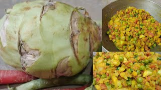 kohlrabi recipe  कोहल्राबी की सब्जी  kohlrabi  roshan [upl. by Proctor]