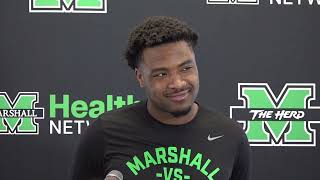 Marshall Football Player Weekly Interviews Week 11  Southern Miss [upl. by Koenig846]