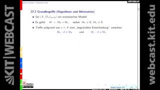 16 Statistische Tests I [upl. by Garald39]