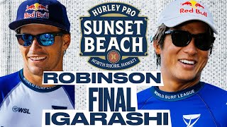 Jack Robinson vs Kanoa Igarashi  Hurley Pro Sunset Beach 2024  FINAL [upl. by Snej]