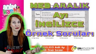 Aralık Ayı Örnek Sorular İngilizce LGS 2023 [upl. by Salohcim]