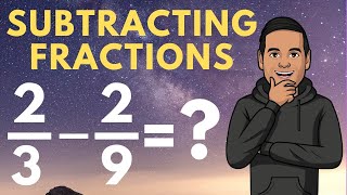 Subtracting Fractions with Unlike Denominators [upl. by Nevs719]