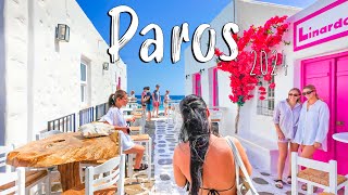 Paros Greece Naousa walking tour 4k Greece 2024 [upl. by Aicelet]