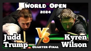 Judd Trump vs Kyren Wilson  World Open Snooker 2024  QuarterFinal Live Full Match [upl. by Irep]