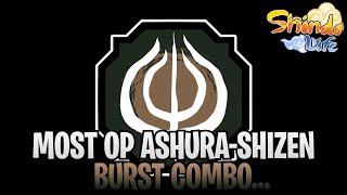 OP ASHURASHIZEN BURST COMBO😳 250K DMG  Shindo Life [upl. by Carley106]