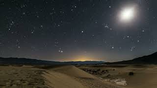 Desert Night Sky Background Video  No Copyright Video [upl. by Eatnohs]