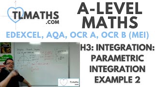 ALevel Maths H320 Integration Parametric Integration Example 2 [upl. by Verena374]