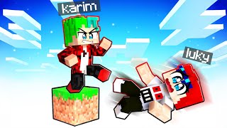 MINECRAFT PERO SOLO HAY UN BLOQUE  Karim Juega Minecaft [upl. by Faunia473]