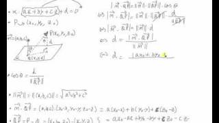 Demonstração da Fórmula da distância entre um Ponto e um Plano [upl. by Leahcimnhoj]