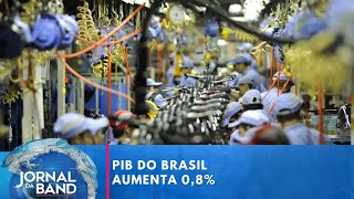 PIB do Brasil cresce 08 no primeiro trimestre de 2024  Jornal da Band [upl. by Eirallih356]