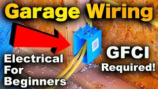 Garage Receptacle Wiring  How To Wire A Garage For Electricity [upl. by Richela]