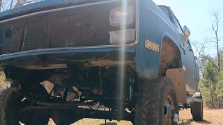 2wd to 4x4 frame conversion Square body Chevy [upl. by Brabazon]