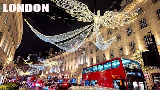 ✨2024 Central London Christmas Lights Walk  Mayfair amp West End Christmas Lights amp Decorations 4K [upl. by Wilson]