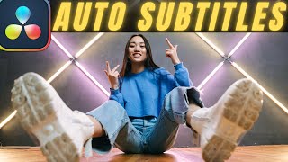 How to add AUTOMATIC SUBTITLES in Davinci Resolve Studio  Tutorial [upl. by Aiouqes197]