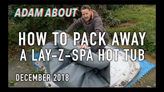 How to deflate amp pack away a LayZSpa hot tub for winter [upl. by Auburn]