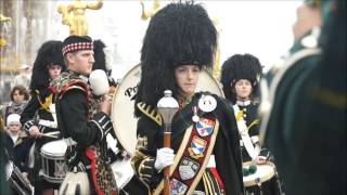 Orchestra of Scottish Pipers and Drummers  Army Bagpipe Music [upl. by Coveney]