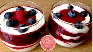 Quick and Healthy Cottage Cheese Dessert Recipe  Творожноягодный десерт [upl. by Mairim49]