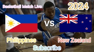 Philippines VS New Zealand basketball match live score result 2024 Asia FiBA Asia Cup Qualifiers [upl. by Wendalyn]