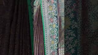 pure banarasi silk saree saree banarasisilksaree trending fashion handloom viralvideo [upl. by Janiuszck459]