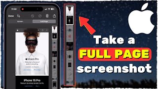 How to Take a FULL PAGE Screenshot on your iPhone or iPad EASY [upl. by Denice]