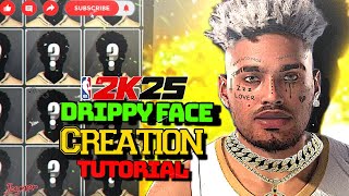 NEW BEST LIGHTSKIN DRIPPY FACE CREATION TUTORIAL IN NBA2K25  FOR BIG MEN [upl. by Ahsenor]