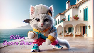 Everyday Exercise Beach Cats Dance Routine for Healthaicats cats cute dance dancer [upl. by Chessa]