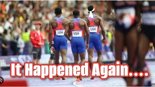 Team USA Mens 4x100 DISQUALIFIED In The Finals [upl. by Bob]