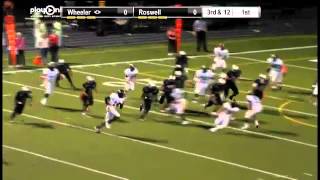 Elijah Staley of Wheeler High w a short TD run against Roswell High [upl. by Joslyn]