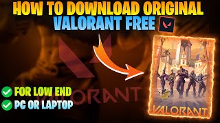 HOW TO DOWNLOAD VALORANT ON PC  HOW TO INSTALL VALORANT  DOWNLOAD VALORANT ON LAPTOP [upl. by Eizle]