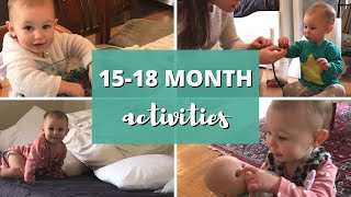 ACTIVITIES FOR 1518 MONTH OLDS  1 YEAR OLD ACTIVITIES  TODDLER ACTIVITIES AT HOME [upl. by Nerot433]