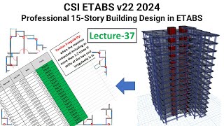 38 CSI ETABS v22 2024 Check Model In Etabs  Building Torsional Irregularity check in etabs [upl. by Farrel]