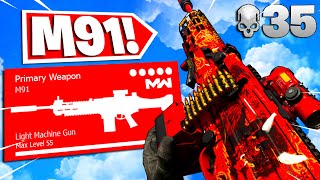 the quotM91quot LMG is UNSTOPPABLE in WARZONE SEASON 6 BEST M91 CLASS SETUPLOADOUT NO RECOIL [upl. by Thun]