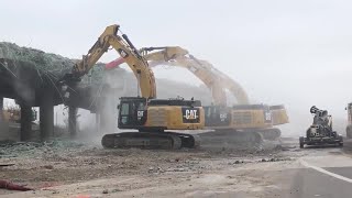 Demolition of I70 viaduct begins [upl. by Humpage]