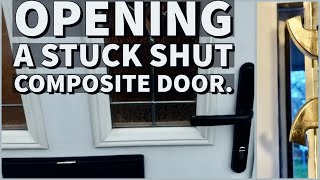 UPVC  Composite Door Stuck  Jammed Shut amp Won’t Open or Lock Repair [upl. by Naejarual]