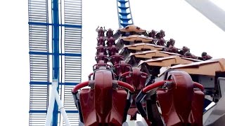 GateKeeper Back Seat Left Side POV 2014 FULL HD Cedar Point [upl. by Irpak]