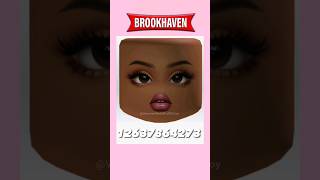 BADDIE FACE ID CODES FOR BROOKHAVEN 🏡RP shorts [upl. by Gnahc]