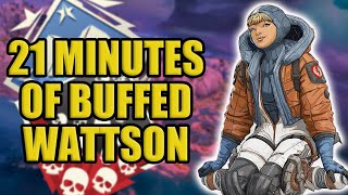 21 Minutes of Buffed Wattson Gameplay  Apex Legends Season 11 [upl. by Ekud]